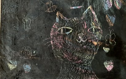 Мастер-класс  "Рисунок в технике Граттаж"